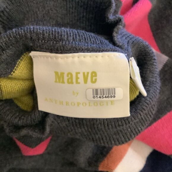 Maeve for Anthropologie Gray Striped Sweater Dress - Picture 7 of 8